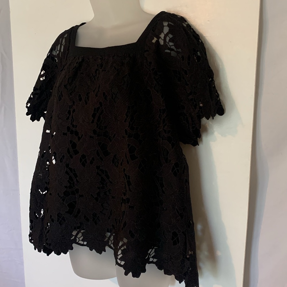 Umgee Black Lace Blouse - Picture 3 of 10